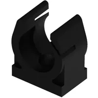 Fränkische Rohrwerke 4912101000 Befestigungsclip Schwarz 10St.