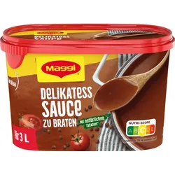 Maggi Delikatess Sauce zu Braten ergibt 3L