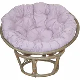 Home affaire Rattanstuhl Buse, aus handgeflochtenem Rattan grau