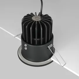 Maytoni Zoom LED Downlight 12W dimmbar Schwarz IP65