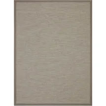 DEKOWE Teppich Naturino Color, rechteckig, Höhe: 7 mm, Flachgewebe, Sisal-Optik, mit Bordüre, In- und Outdoor geeignet grau 67 cm x 133 cm x 7 mm
