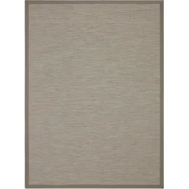 DEKOWE Teppich Naturino Color, rechteckig, Höhe: 7 mm, Flachgewebe, Sisal-Optik, mit Bordüre, In- und Outdoor geeignet grau 67 cm x 133 cm x 7 mm