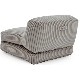 Home Affaire XXL-Sessel HOME AFFAIRE "Pia", grau, B:106cm H:84cm T:125cm, Sessel, XXL-Sessel, Loungesessel in Megacord, 2 Größen, Schlaffunktion und Pouf-Funktion