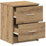 vidaXL Nachtschrank mit 2 Schubladen 40 x 36 x 50 cm Braun