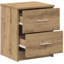 vidaXL Nachtschrank mit 2 Schubladen 40 x 36 x 50 cm Braun