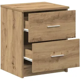 vidaXL Nachtschrank mit 2 Schubladen 40 x 36 x 50 cm Braun
