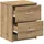 vidaXL Nachtschrank mit 2 Schubladen 40 x 36 x 50 cm Braun