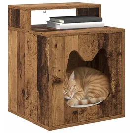 vidaXL Katzenhaus Altholz 42,5 x 40 x 53,5 cm Holzwerkstoff