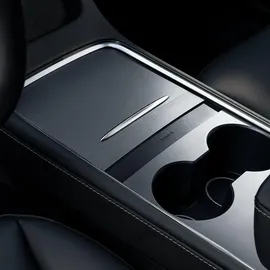 Baseus T-Space Series USB-HUB für Tesla Model 3 / Y mit integriertem 45-W-USB-C-Kabel – Schwarz Auto Adapter, Schwarz