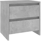 vidaXL Nachttisch Betongrau 45 x 34,5 x 44,5 cm Grau