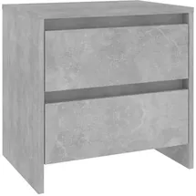 vidaXL Nachttisch Betongrau 45 x 34,5 x 44,5 cm Grau