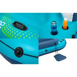 BESTWAY Badeinsel Hydro Force Sonnenlounge 5 Personen aufblasbar Poolinsel