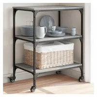 VidaXL Küchenwagen Grau Sonoma 60x41x76 cm Holzwerkstoff