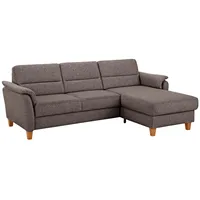 Home Affaire Ecksofa »Palmera L-Form«, Federkern, wahlweise mit Bettfunktion und mit/ohne Bettkasten, braun