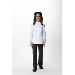 Chef Works® Damenkochjacke MOJAVE Flex Serie nachhaltig, Knöpfe, Cool VentTM, Weiß, Größe XS