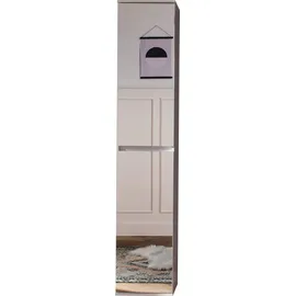 trendteam Mirror Garderobenschrank 37x191x34cm weiß