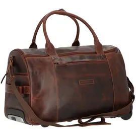 GREENBURRY Rugged 2 Rollen Reisetasche Leder 53 cm braun
