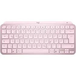 Logitech MX Keys Mini Rosé - Kabellose Kompakte Performance Tastatur, Unterstützt Logi Options+