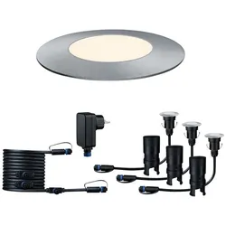 PAULMANN Bodeneinbauleuchte »Plug & Shine Floor Mini«, 2,5 W, dimmbar - silberfarben