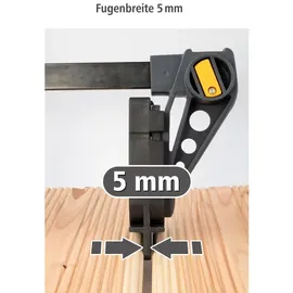 WOLFCRAFT Einhandzwinge Kunststoff 45 cm schwarz