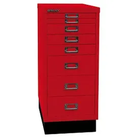 BISLEY MultiDrawer Schubladenschrank 27,9 x 67 x 38 cm rot