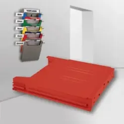 Eichner Wandsortierer "BIG" Ablagefach, rot, für A4 hoch Belege