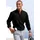 H.I.S. Langarmhemd "Regular Fit", Herren, Gr. XXXL (47/48), N-Gr, schwarz, Web, Obermaterial: 100% Baumwolle, unifarben, regular fit, Rundhals, Manschette, Hemden, in hochwertiger Struktur Optik