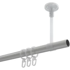 Interdeco GARDINENSTANGE Sonette Mavell 520 cm (geteilt in 4 x 130 cm), 1-läufig, 20 mm Ø Weiß