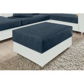 Collection AB Hocker Paris Kunstleder 92 x 42 x 70 cm Blau/Weiß