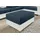 Collection AB Hocker Paris Kunstleder 92 x 42 x 70 cm Blau/Weiß