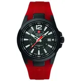 Swiss Alpine Military by Grovana Herrenuhr rot 7058.1876 10ATM Swiss Made