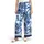 Betty & Co Schlupfhose mit Print Blau/Weiß 34