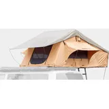 Dachzelt Desert - zwei Größen (165 cm, mit Vorzelt) Einheitsfarbe 2-3 PERSONEN