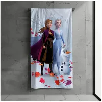 MTOnlinehandel Badetuch, Kinder, 70x140cm, 100% Baumwolle, weiches, saugfähiges Eiskönigin