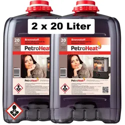 2 x Petroleum 20 L Liter geruchsarm für Petroleum  Ofen