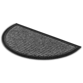 Astra Türmatte Border Star 40 cm x 70 cm halbrund Grau