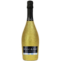 SCAVI & RAY Prosecco Spumante goldene Glitzerflasche 0,75L Flasche | 40,12 €/L