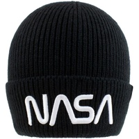 NASA Strickmütze schwarz