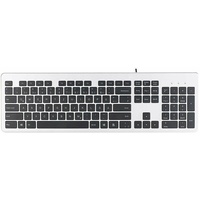 GeneralKeys USB-Voll-Tastatur, Super-Slim mit Scissor-Tasten, Ziffernblock, flach