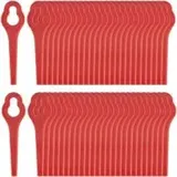 50 Ersatzmesser Für Rasentrimmer, Kunststoff-ersatzmesser Für Rasenkantenschneider, Rot, 90 Mm – Crezuo