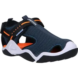 GEOX Wader SANDALS, Navy Orangefluo, 25 EU