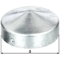 GAH Alberts Pfostenkappe D.80mm rd.flache Form TZN GAH