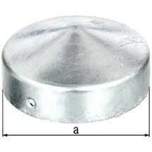 GAH Alberts Pfostenkappe D.80mm rd.flache Form TZN GAH