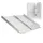 Wiltec Rollstuhlrampe faltbar 92 cm 270 kg Gehhilfe silber
