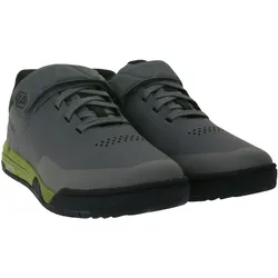 UNPARALLEL Dust UP Herren Fahrrad-Schuhe mit EVA-Sohle MTB-Schuhe vibrationsabsorbierende Sport-Sneaker mit Klettverschluss Fahrrad-Sport 291521-2006 Grau/Grün - 41