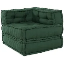 vidaXL Pouf Modular 70 x 70 x 54 cm Grün