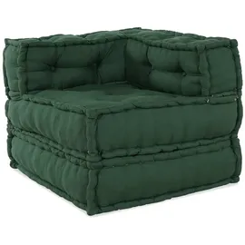 vidaXL Pouf Modular 70 x 70 x 54 cm Grün
