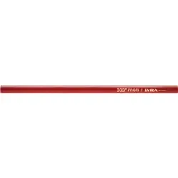 Zimmermannsbleistift L.30cm oval rot pol. LYRA Profi-Qualität