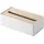 Yamazaki 7730 RIN Tissue Case, White, Wood/Steel, 26 x 13 x 8.2 cm