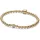 Pandora Kugeln & Pavé Armband aus Sterling Silber mit 14 Karat vergoldeter Metalllegierung Zirkonia 568342C01-17 Größe 17 cm